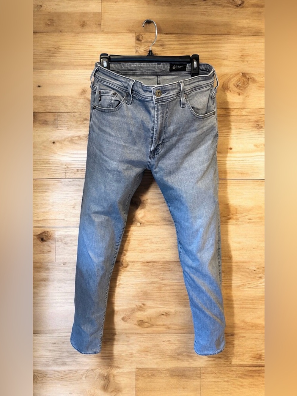 AG Jeans Men's 33 x 30” Modern Slim Grey Denim Jeans